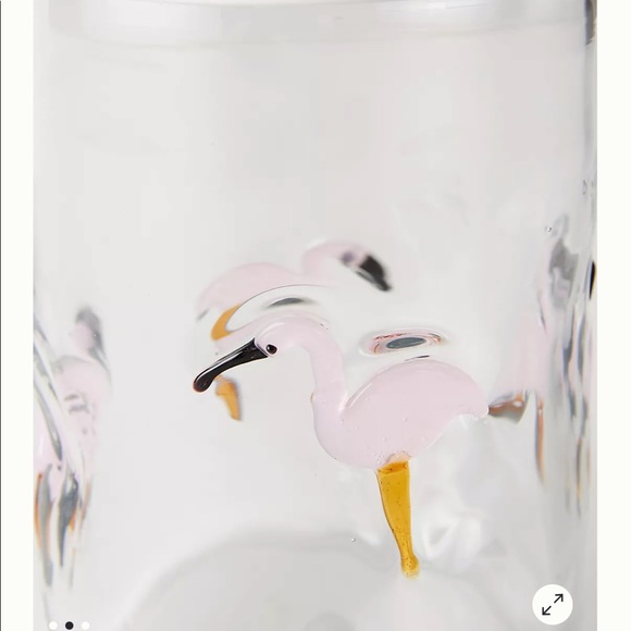 Crate&barrel 🦩Keko Flamingo Old Fashion Glasses - Picture 12 of 12